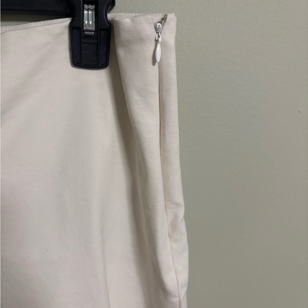 Vince Camuto Women's White Side Zip Up dress pants Size 6 Mid Rise Ankle - Picture 3 of 7